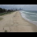 Gold Coast mit einem Teil des 57 km langen Sandstrandes